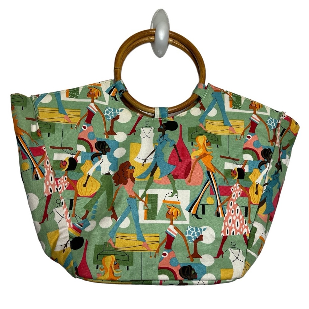Vintage Neiman Marcus Mod 70’s Women Tote Bag